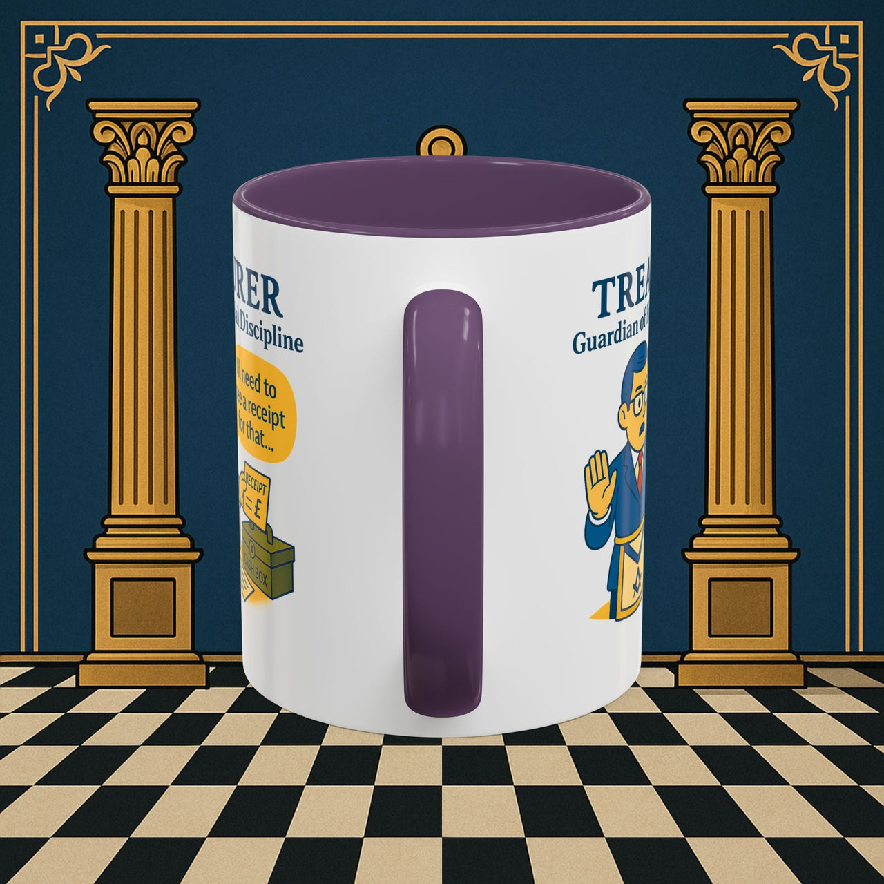 Masonic Mugs - Treasurer's Tally - Treasurer Printify