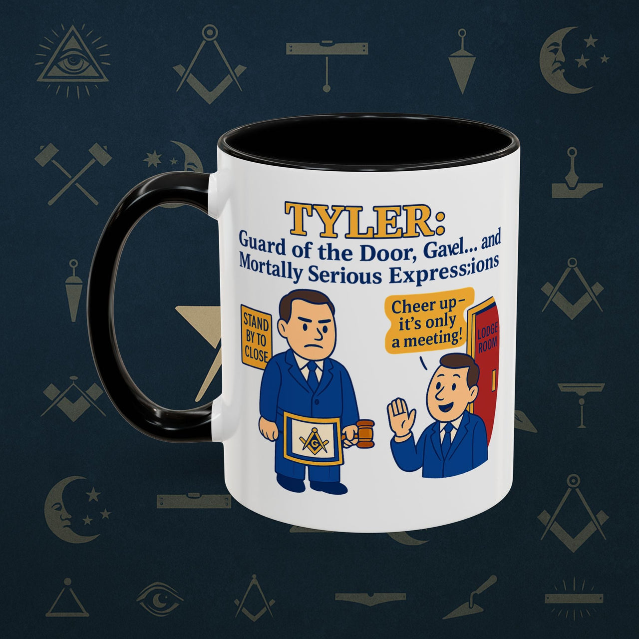 Masonic Mugs - Masonic Mysteries - Tyler Printify