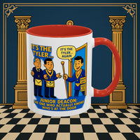 Masonic Mugs - Masonic Mysteries Unveiled: Lodge Leadership Comedy, Junior Deacon Printify
