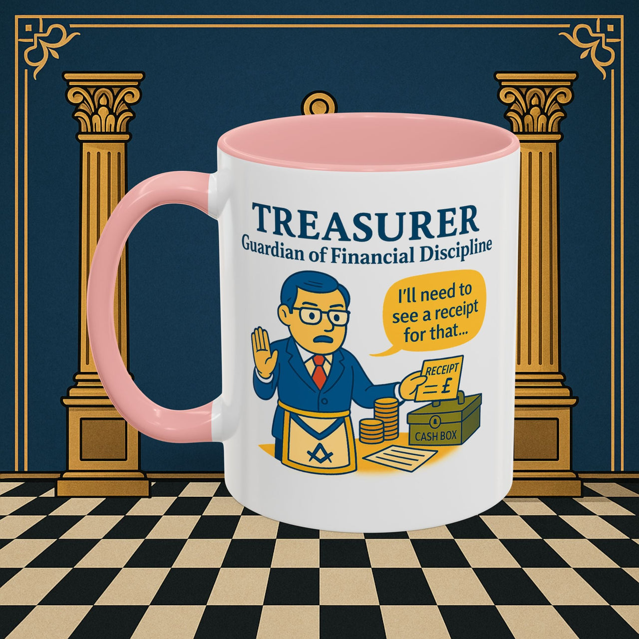 Masonic Mugs - Treasurer's Tally - Treasurer Printify