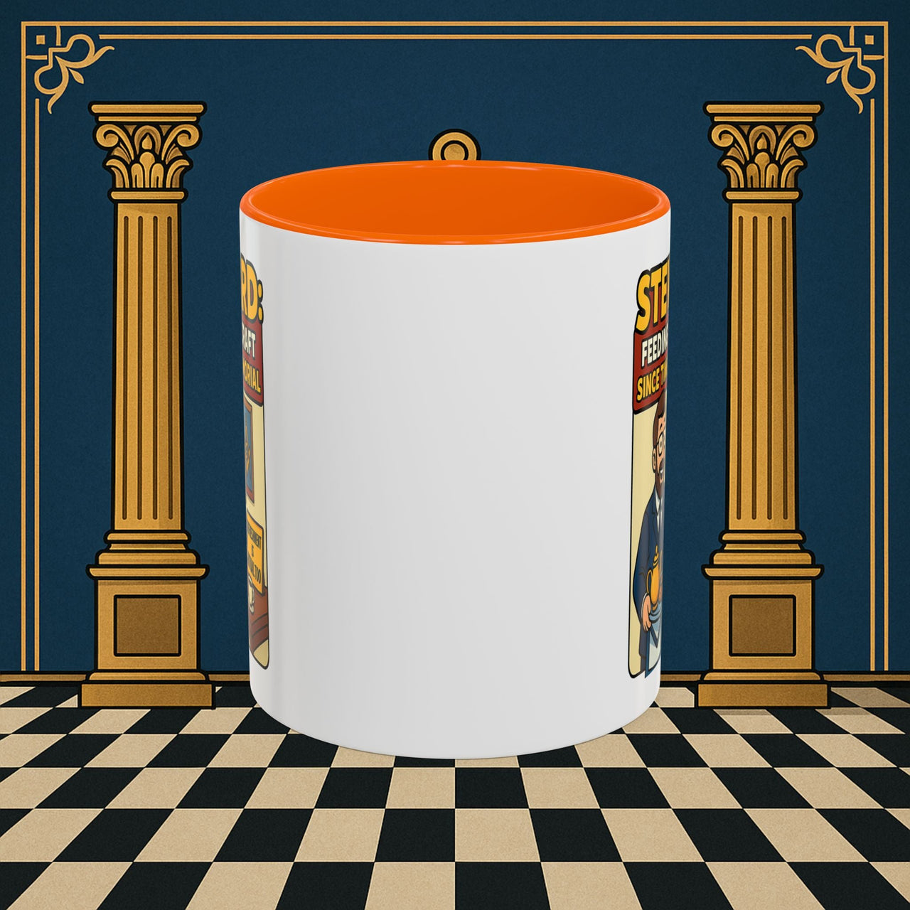 Masonic Mugs - Feeding Freemasonry's Fellowship - Steward Printify