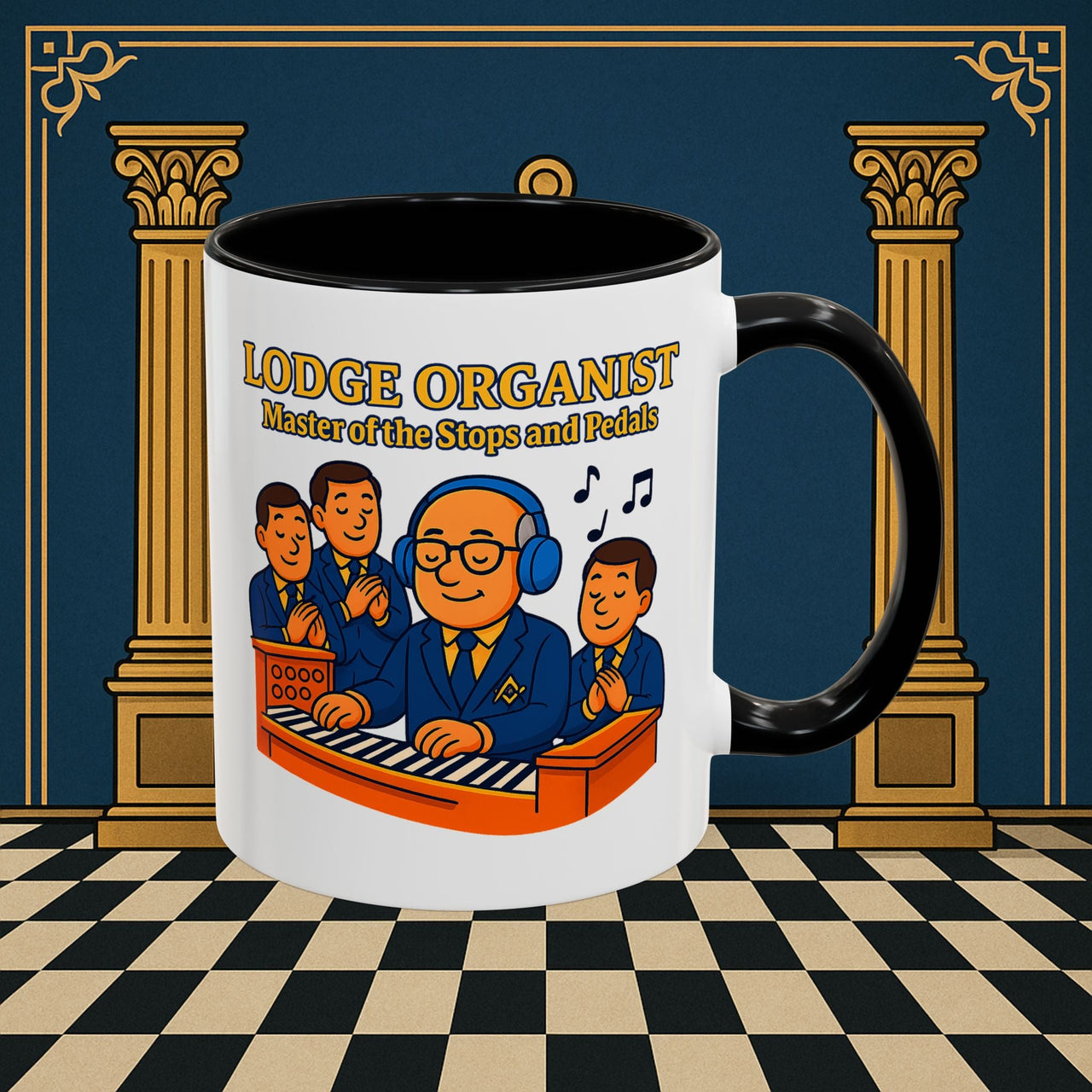 Masonic Mugs - Lodge Maestro - Organist Printify