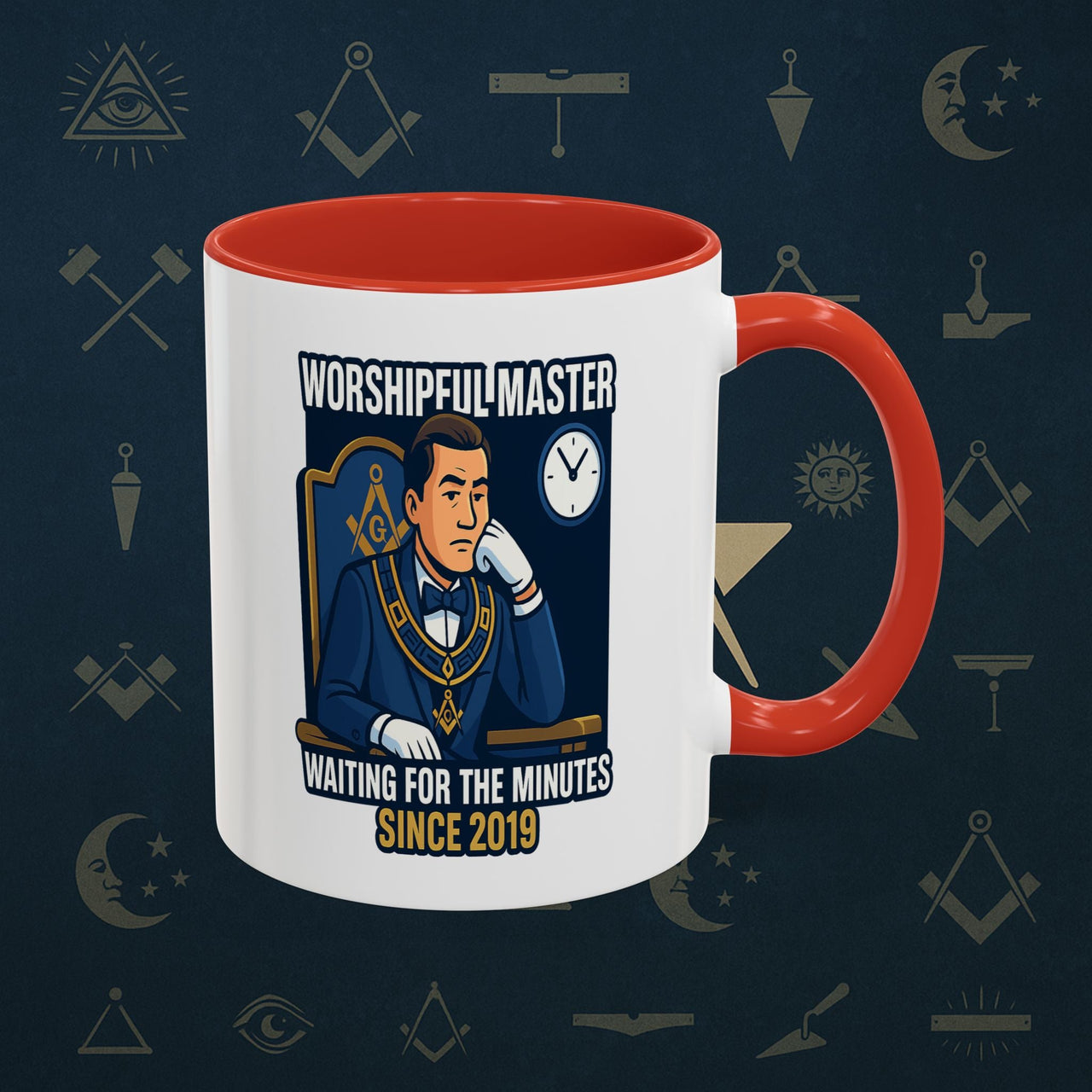 Masonic Mugs - Masonic Monotony - Worshipful Master Printify