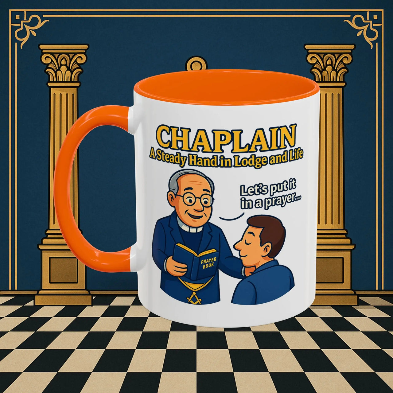 Masonic Mugs - Divine Guidance - Chaplain Printify