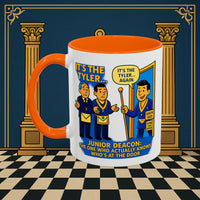 Masonic Mugs - Masonic Mysteries Unveiled: Lodge Leadership Comedy, Junior Deacon Printify