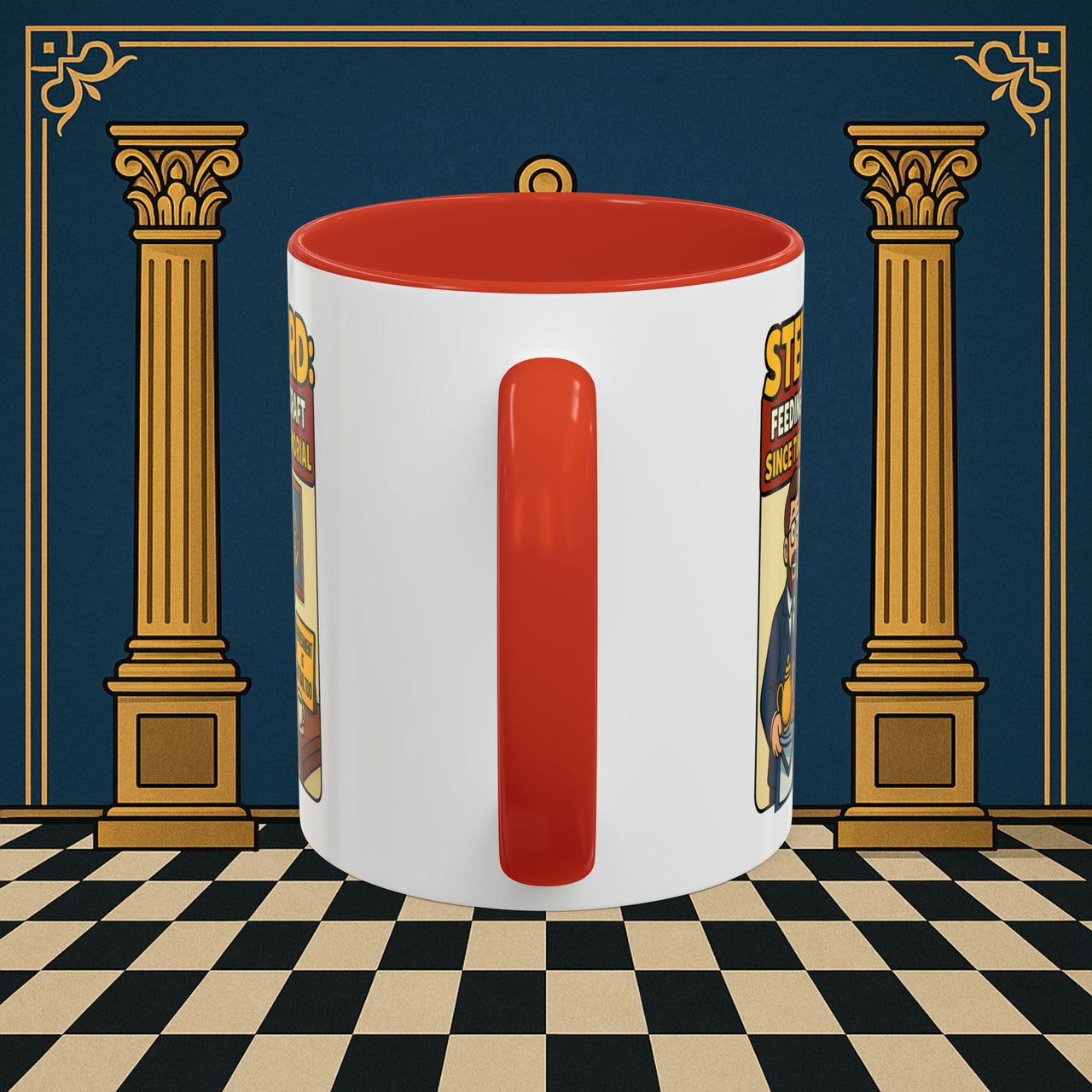 Masonic Mugs - Feeding Freemasonry's Fellowship - Steward Printify