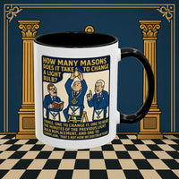 Masonic Mugs Ready to Go – How Many Masons? (Accent Coloured 11oz Mug) Printify