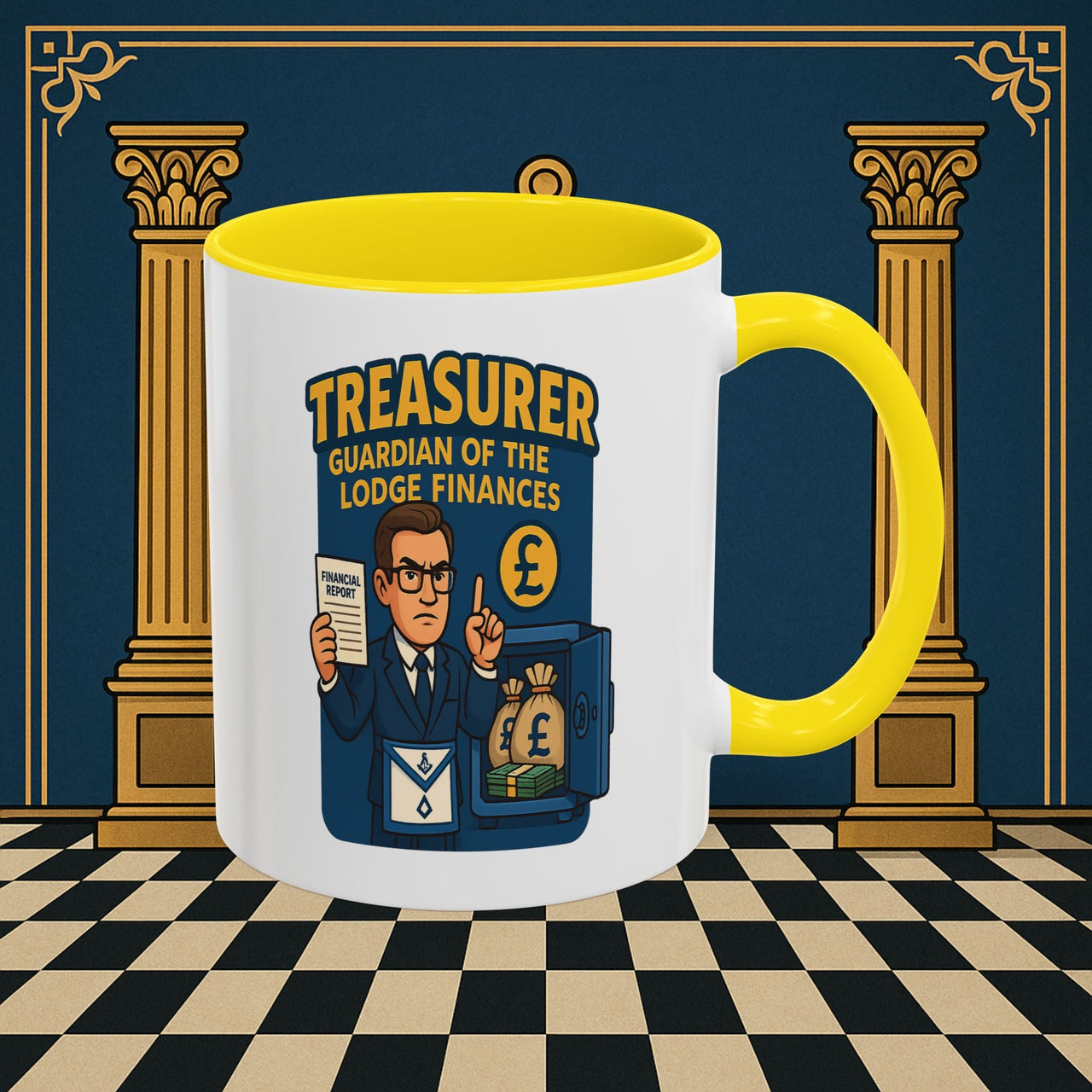 Masonic Mugs - Masonic Money Master - Treasurer Printify
