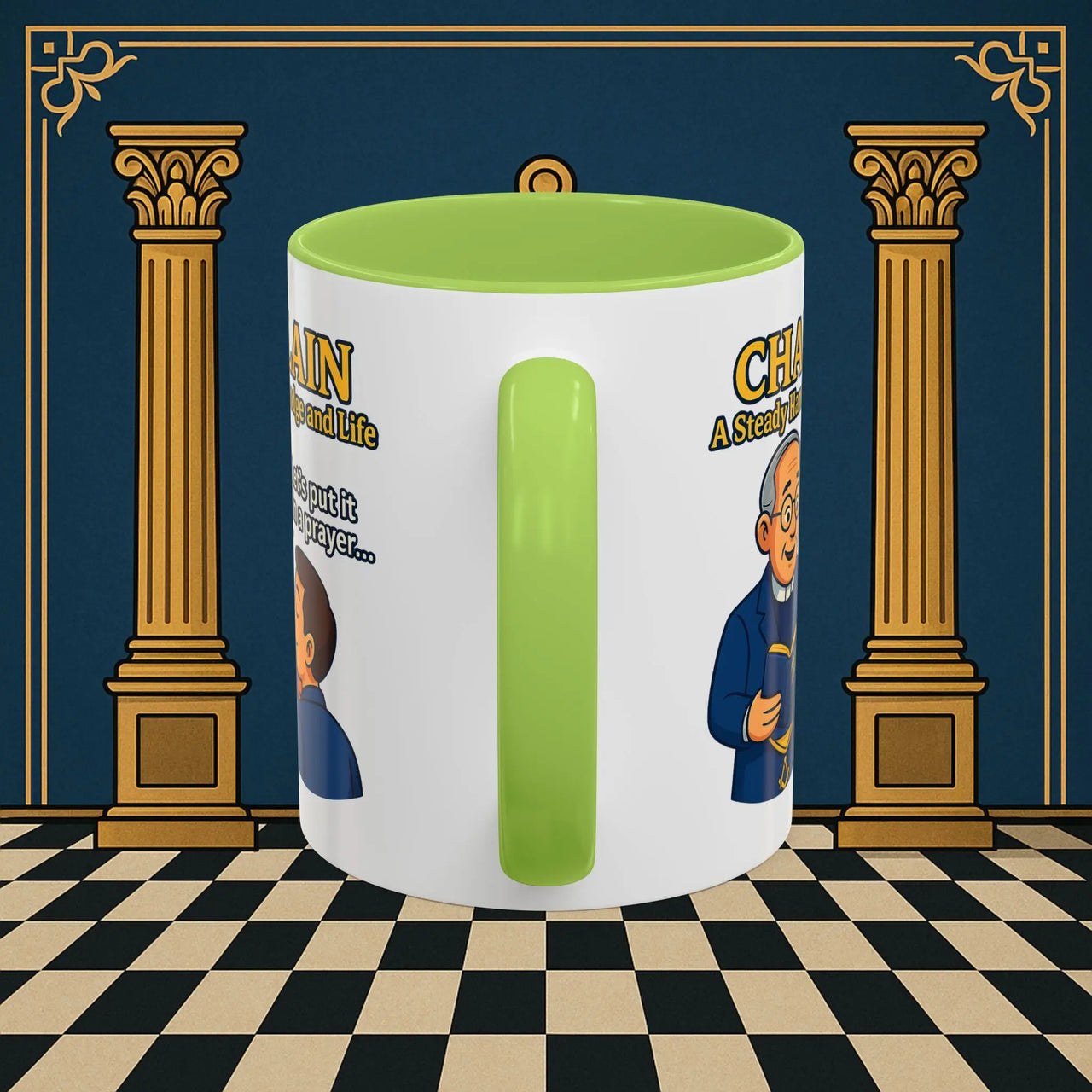 Masonic Mugs - Divine Guidance - Chaplain Printify