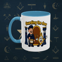 Masonic Mugs - Guarding the Door - Tyler Printify