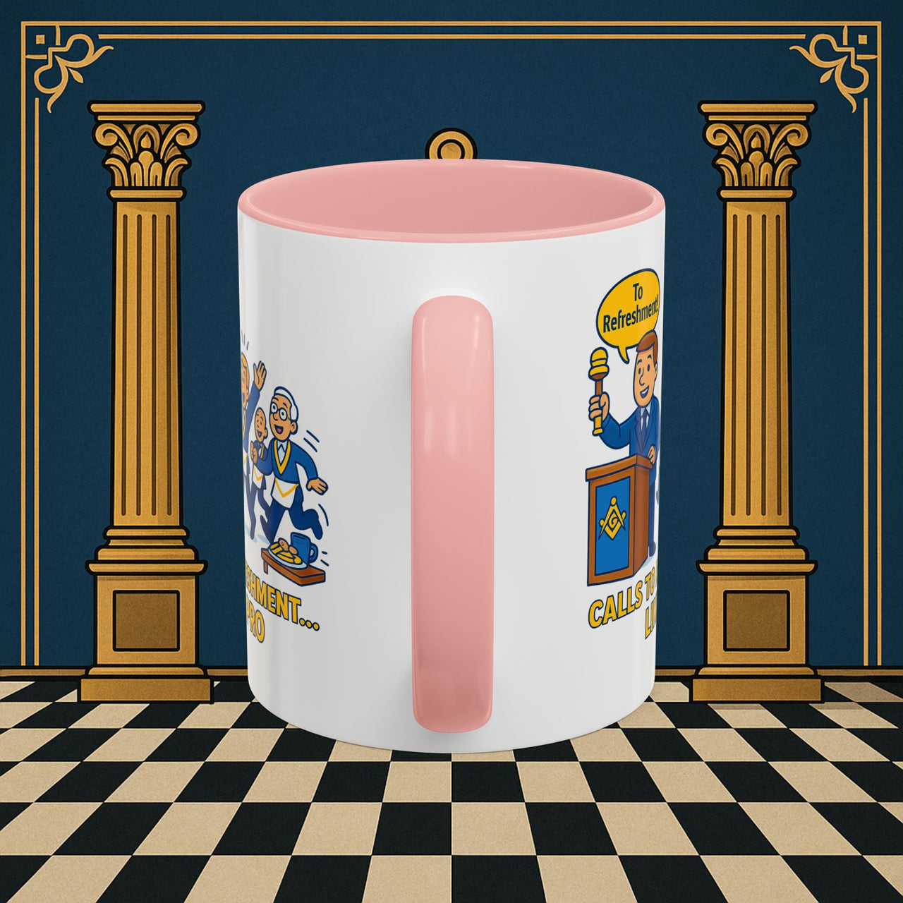 Masonic Mugs - Masonic Refreshment Revelry: Fraternal Lodge Humor, Junior Warden Printify