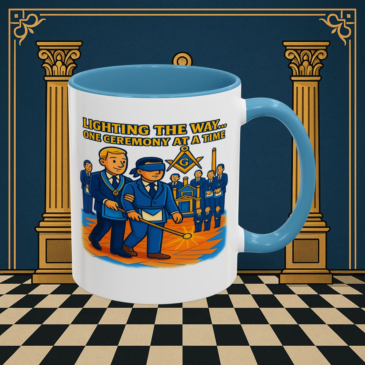 Masonic Mugs - Illuminated Brotherhood - Senior Deacon Printify