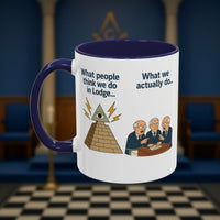Masonic Mugs Ready to Go – Just for the Ceremony (Accent Coloured 11oz Mug) Printify