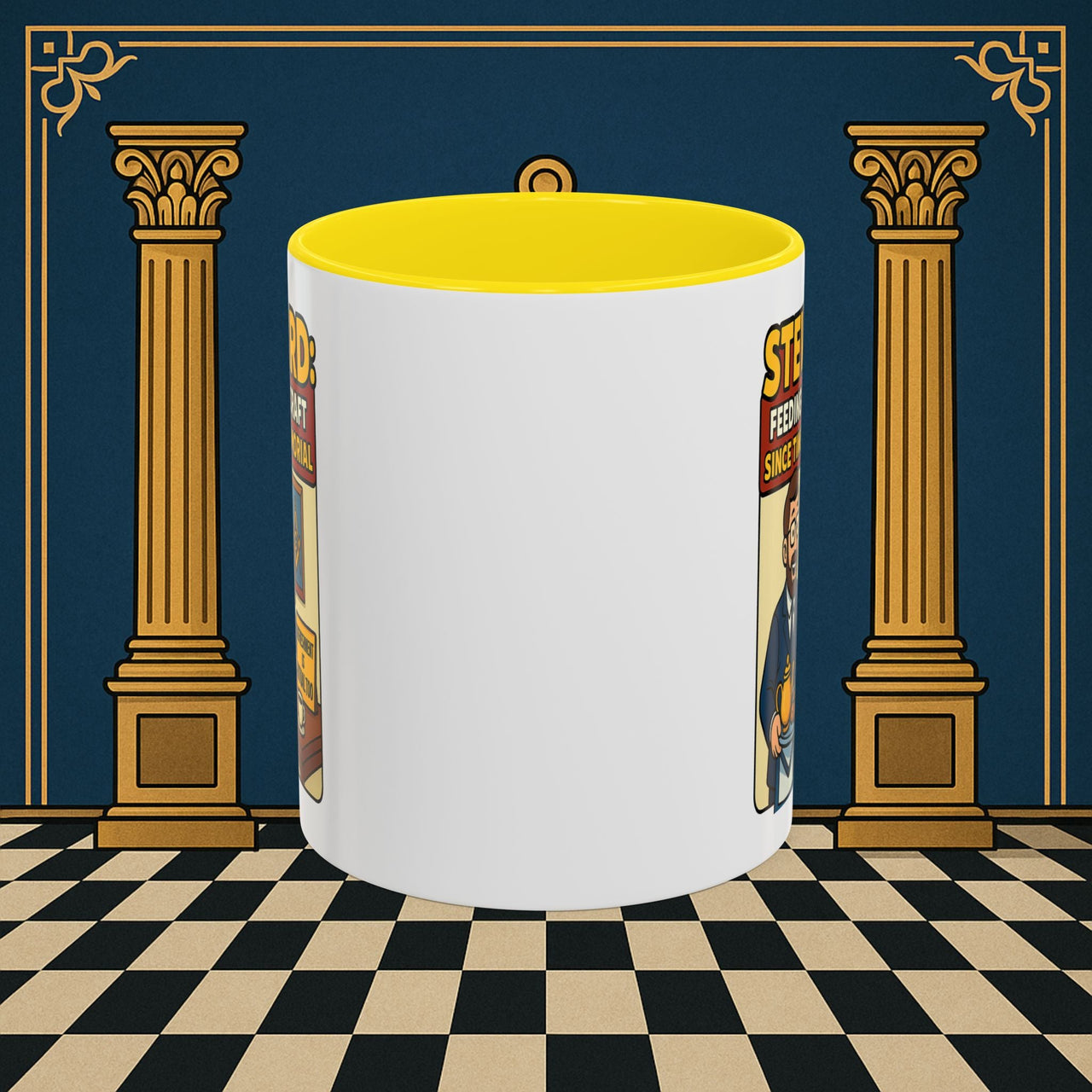 Masonic Mugs - Feeding Freemasonry's Fellowship - Steward Printify