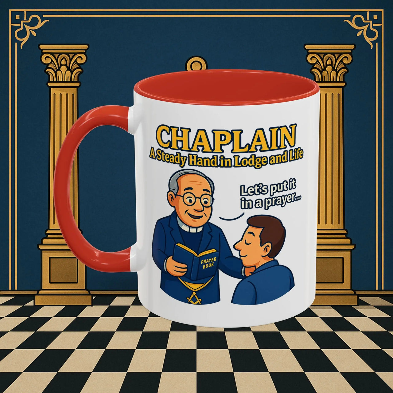 Masonic Mugs - Divine Guidance - Chaplain Printify