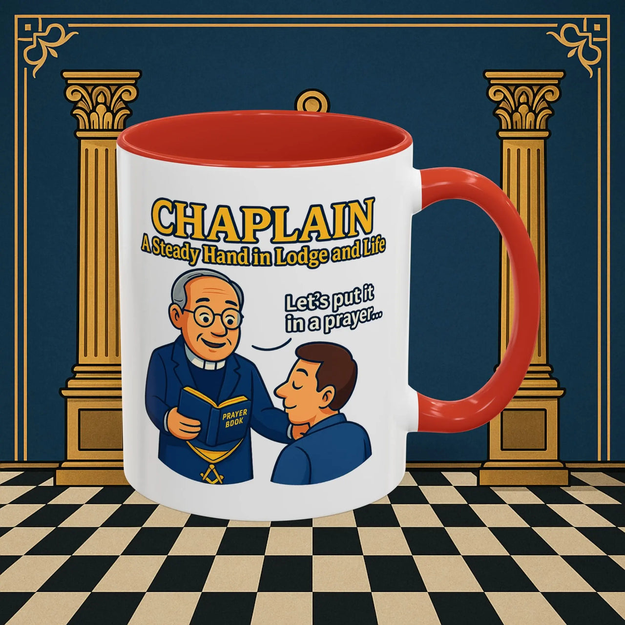 Masonic Mugs - Divine Guidance - Chaplain Printify