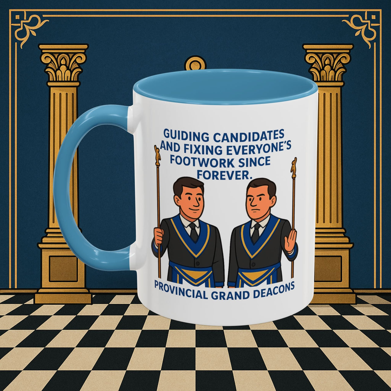 Masonic Mugs - Guiding Light of Masonic Tradition - Provincial Grand Deacons Printify