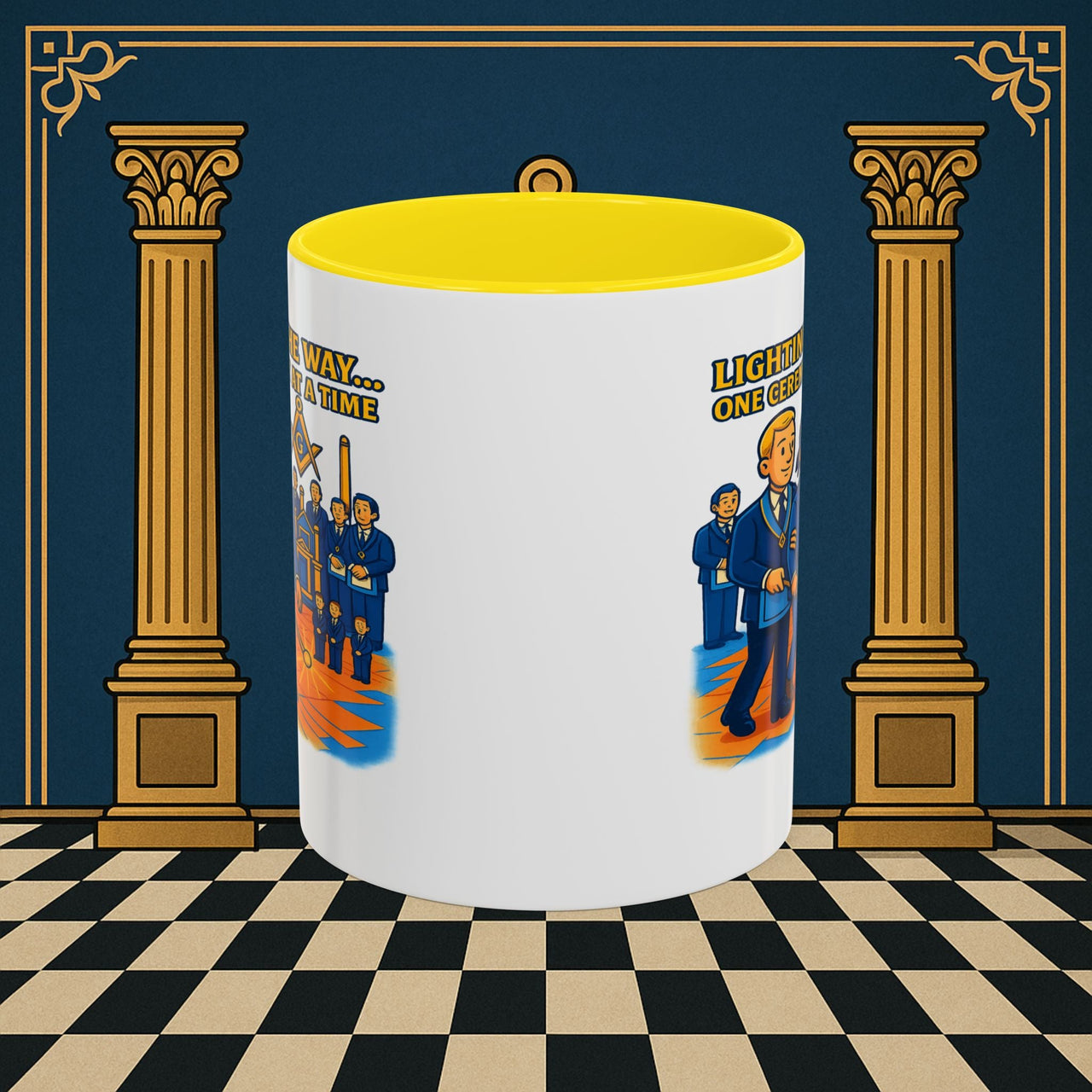 Masonic Mugs - Illuminated Brotherhood - Senior Deacon Printify