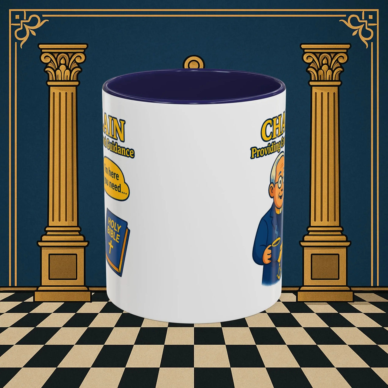 Masonic Mugs Ready to Go - Comfort in Faith - Chaplain Printify