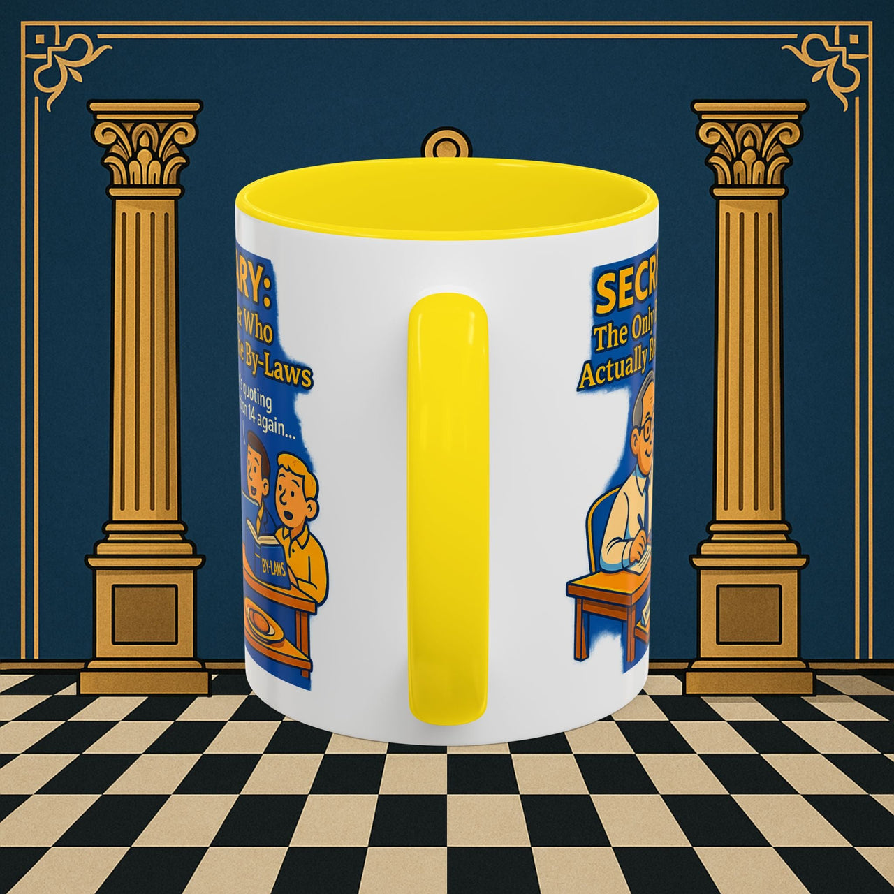 Masonic Mugs - Bureaucratic Bliss - Secretary Printify