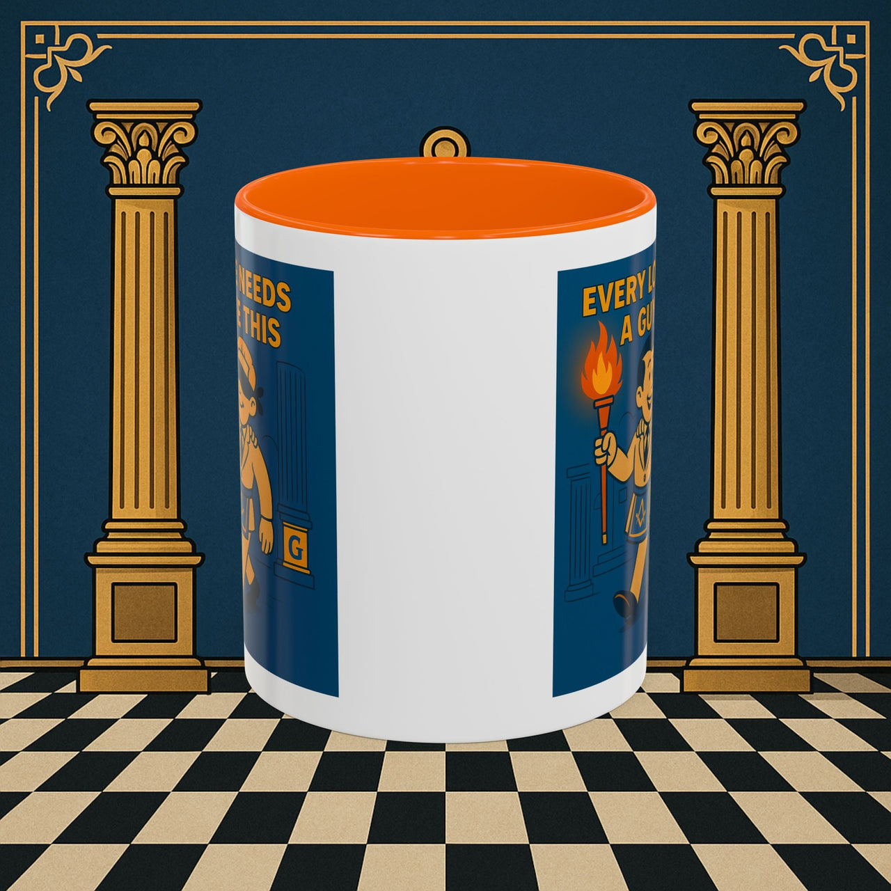 Masonic Mugs Ready to Go – Every Lodge Needs a Guy Like This (Accent Coloured 11oz Mug) Printify