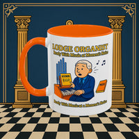 Masonic Mugs - Lodge Organist at the Ready - Organist Printify