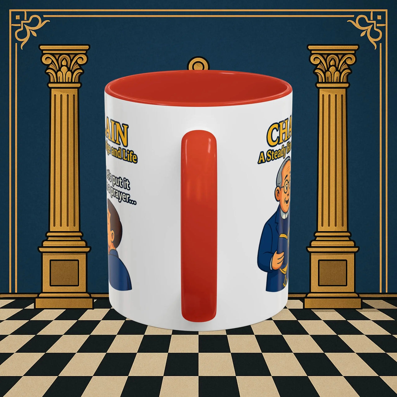 Masonic Mugs - Divine Guidance - Chaplain Printify