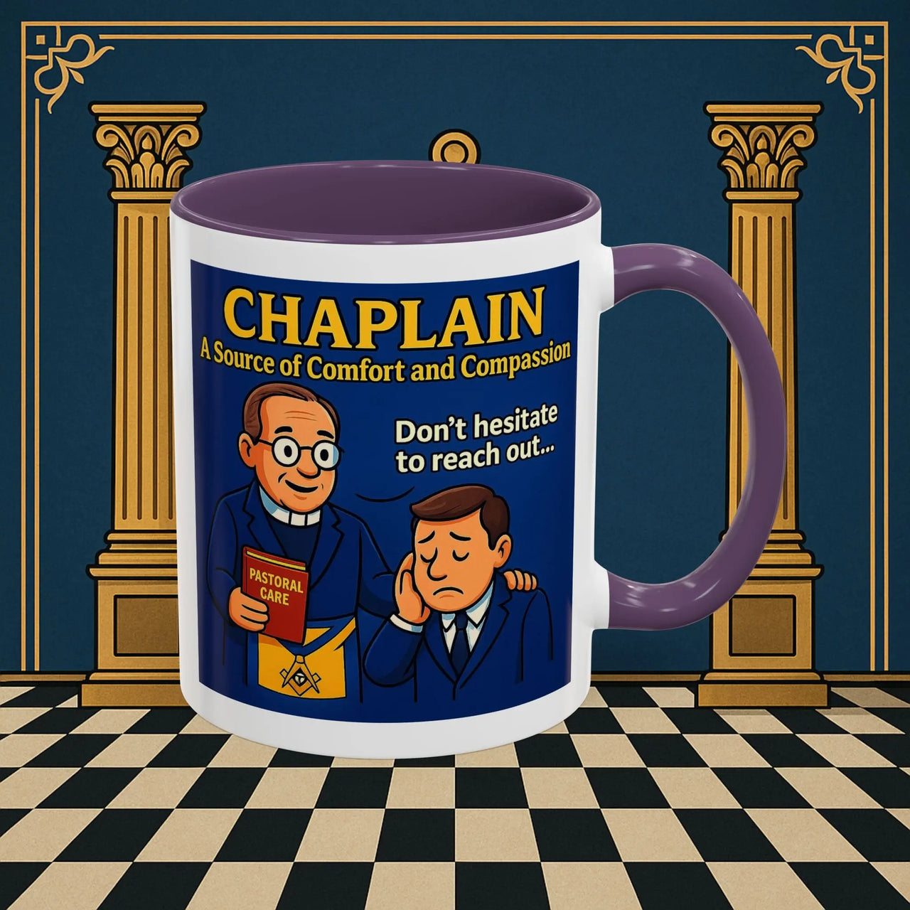 Masonic Mugs - Healing Hearts - Chaplain Printify