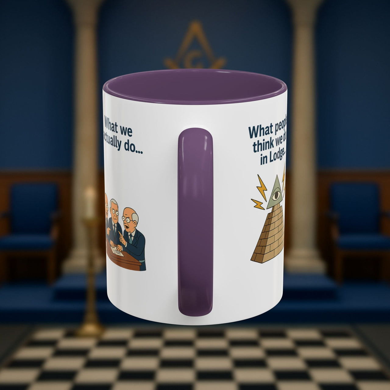 Masonic Mugs Ready to Go – Just for the Ceremony (Accent Coloured 11oz Mug) Printify