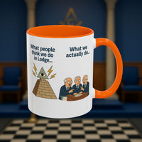 Masonic Mugs Ready to Go – Just for the Ceremony (Accent Coloured 11oz Mug) Printify