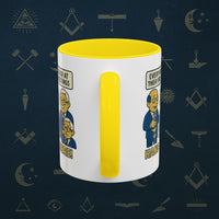 Masonic Mugs Ready to Go – Hang In There! (Accent Coloured 11oz Mug) Printify