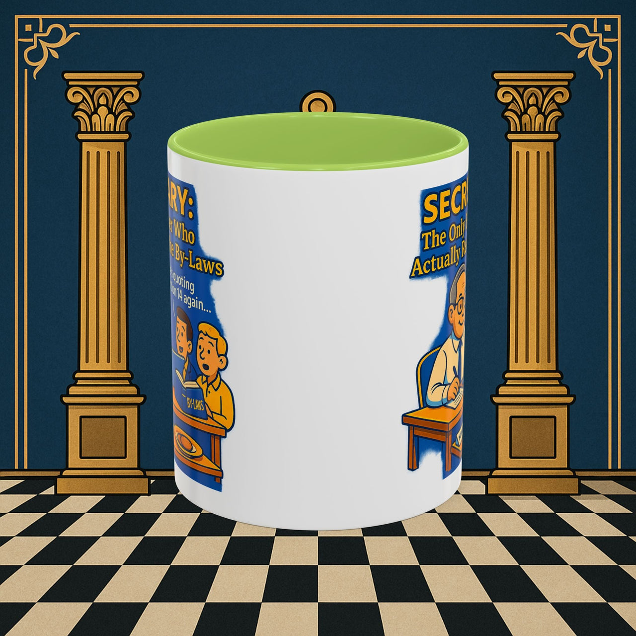 Masonic Mugs - Bureaucratic Bliss - Secretary Printify