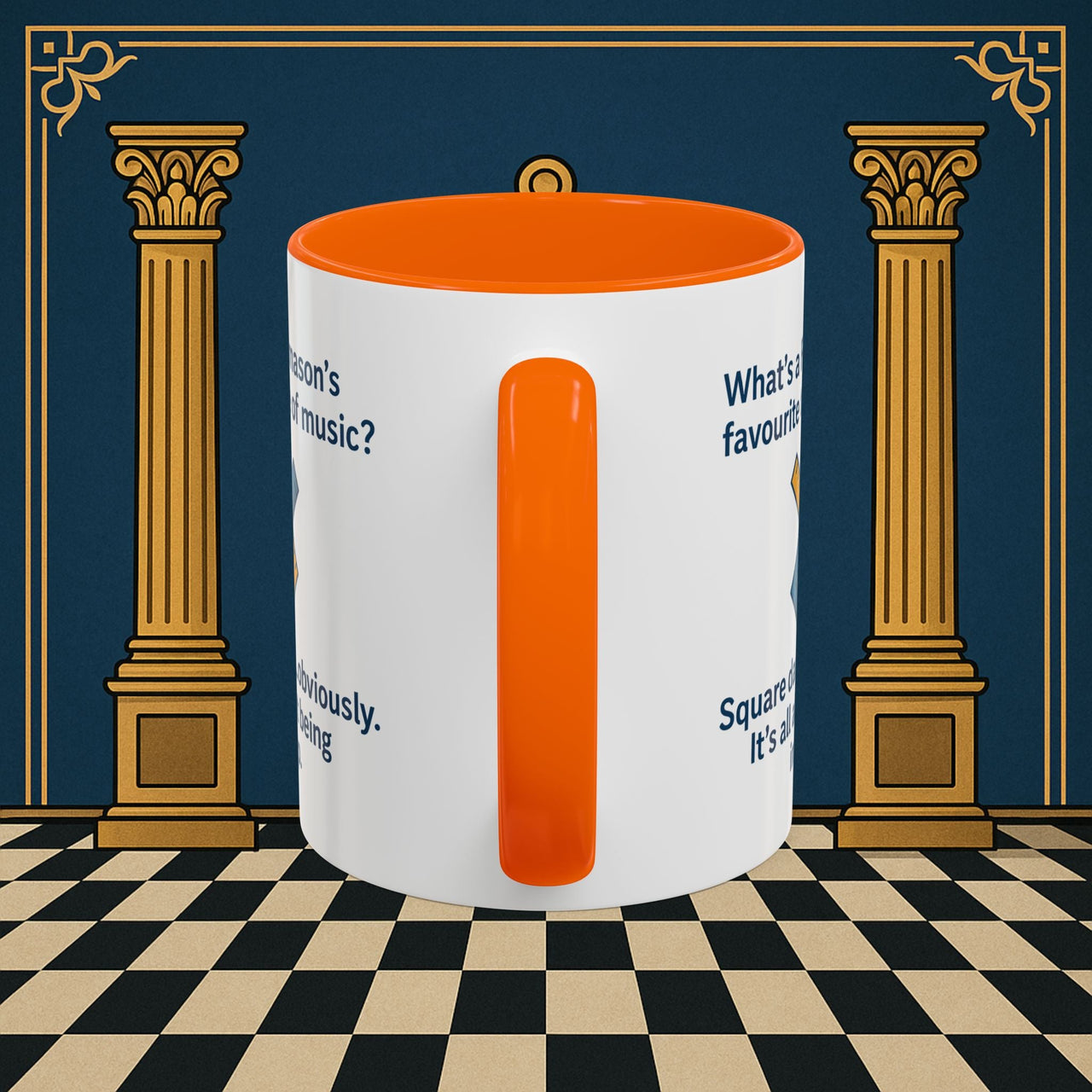 Masonic Mugs Ready to Go – Favourite Type of Music (Accent Coloured 11oz Mug) Printify