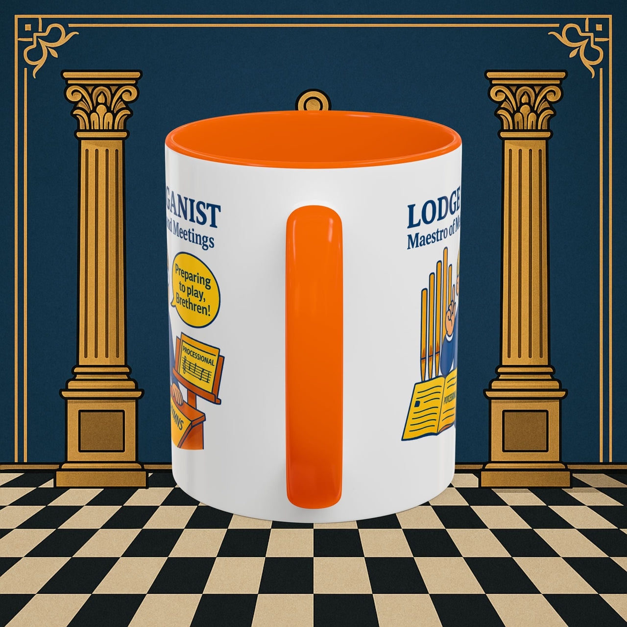Masonic Mugs - Maestro of Melodies - Organist Printify