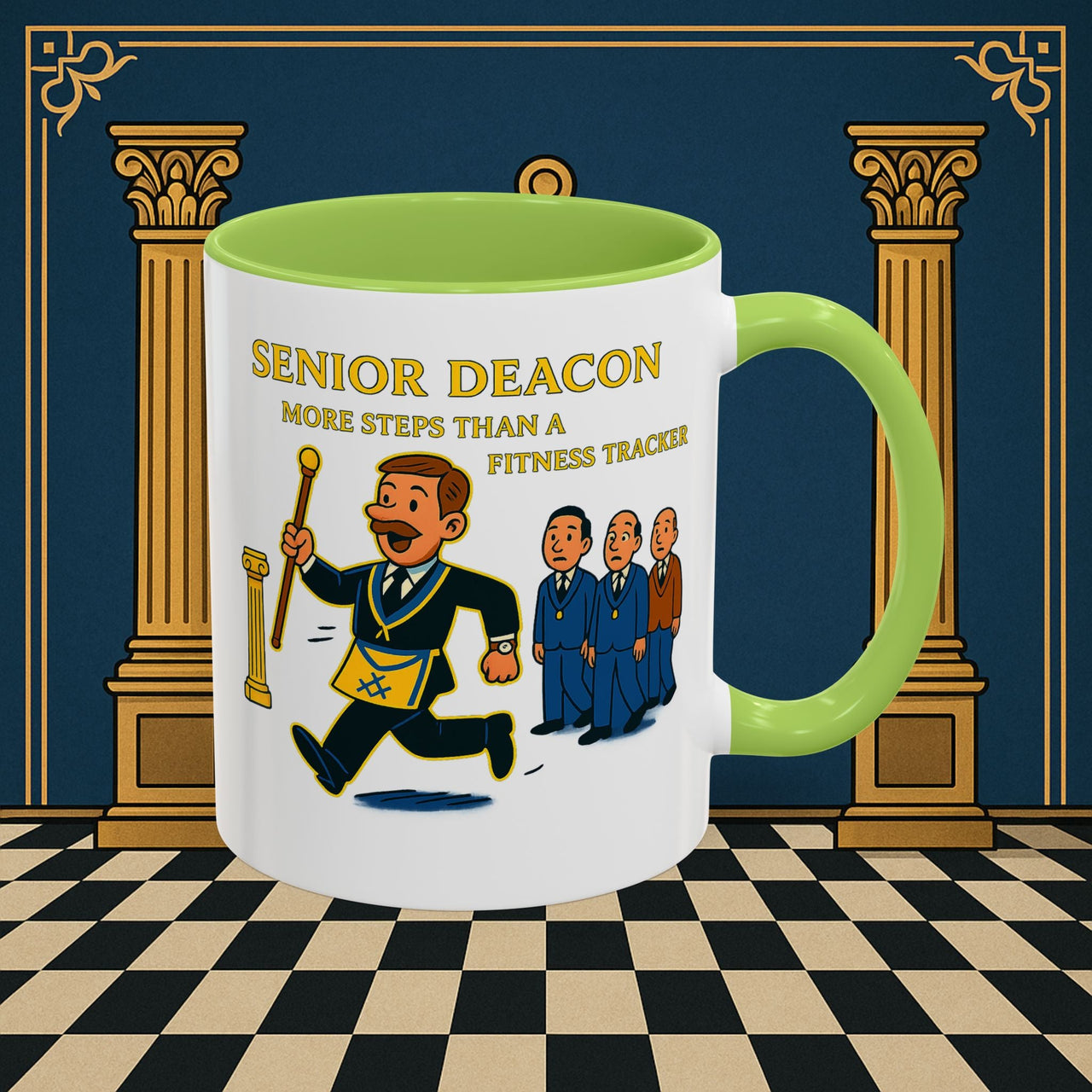 Masonic Mugs - Stepping Out - Senior Deacon Printify