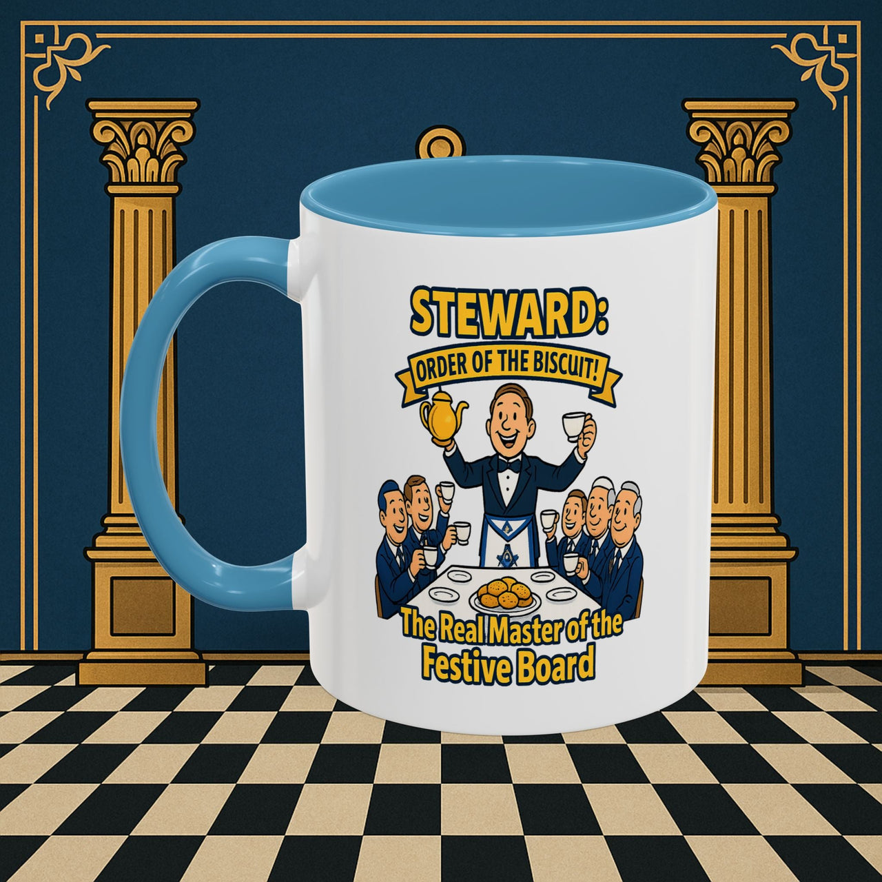 Masonic Mugs - Masonic Tea Party - Steward Printify