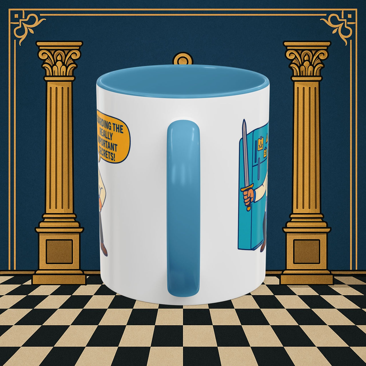 Masonic Mugs - Top Secret Fridge - Tyler Printify