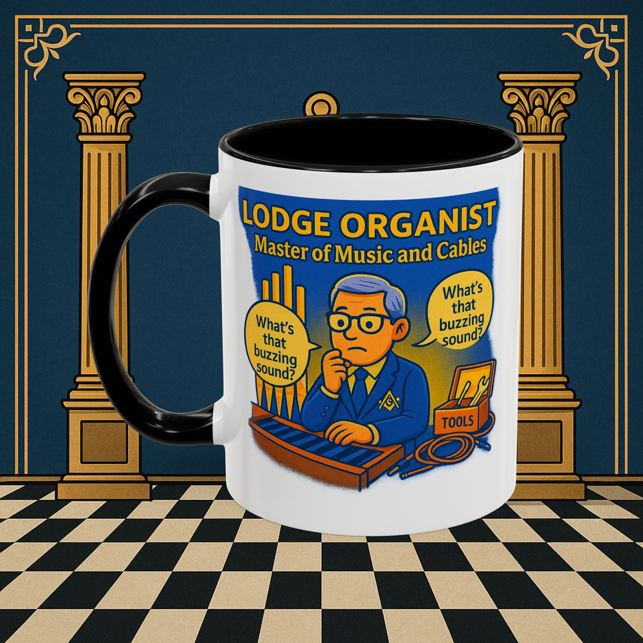Masonic Mugs - Buzz Kill - Organist Printify