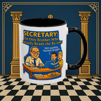 Masonic Mugs - Bureaucratic Bliss - Secretary Printify