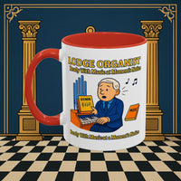 Masonic Mugs - Lodge Organist at the Ready - Organist Printify