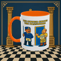 Masonic Mugs - Accent Coloured 11oz Mug - Masonic Mayhem - Inner Guard Printify
