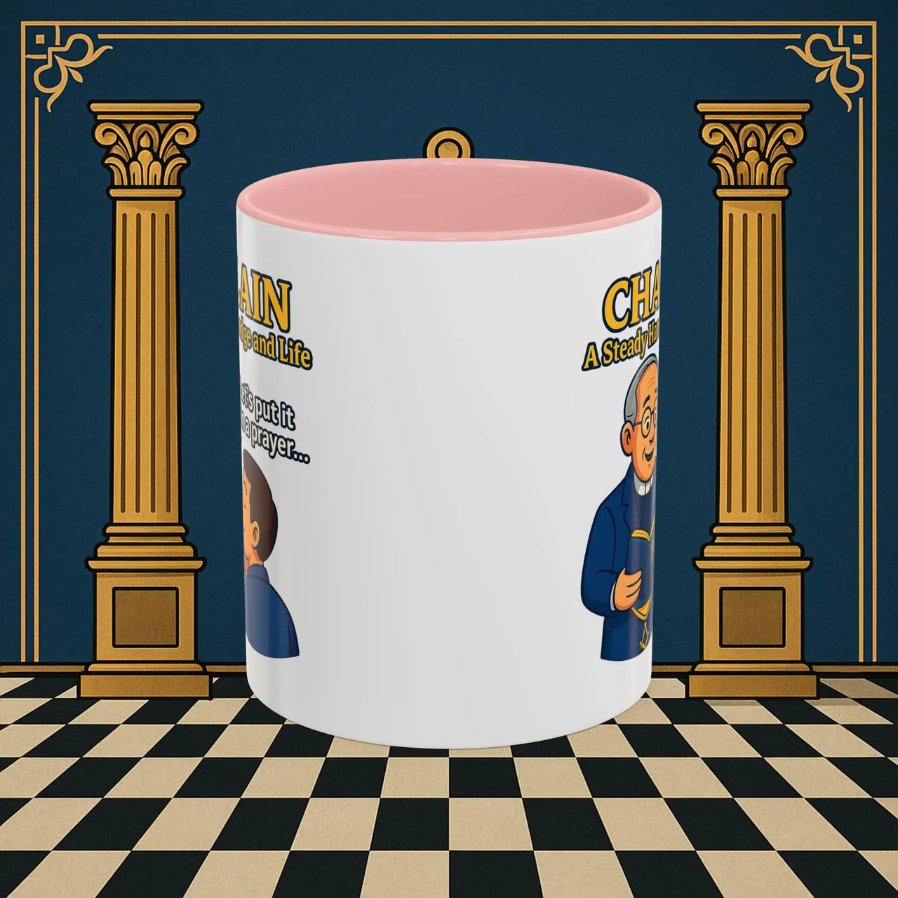 Masonic Mugs - Divine Guidance - Chaplain Printify