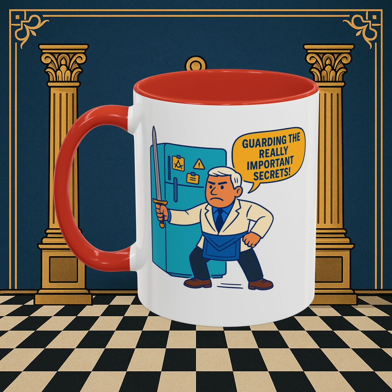 Masonic Mugs - Top Secret Fridge - Tyler Printify