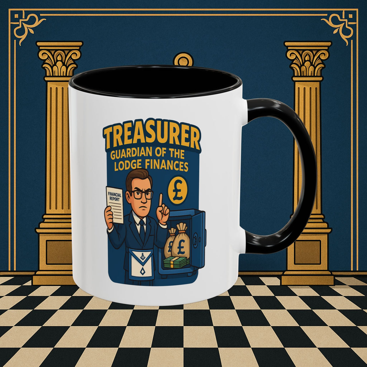 Masonic Mugs - Masonic Money Master - Treasurer Printify
