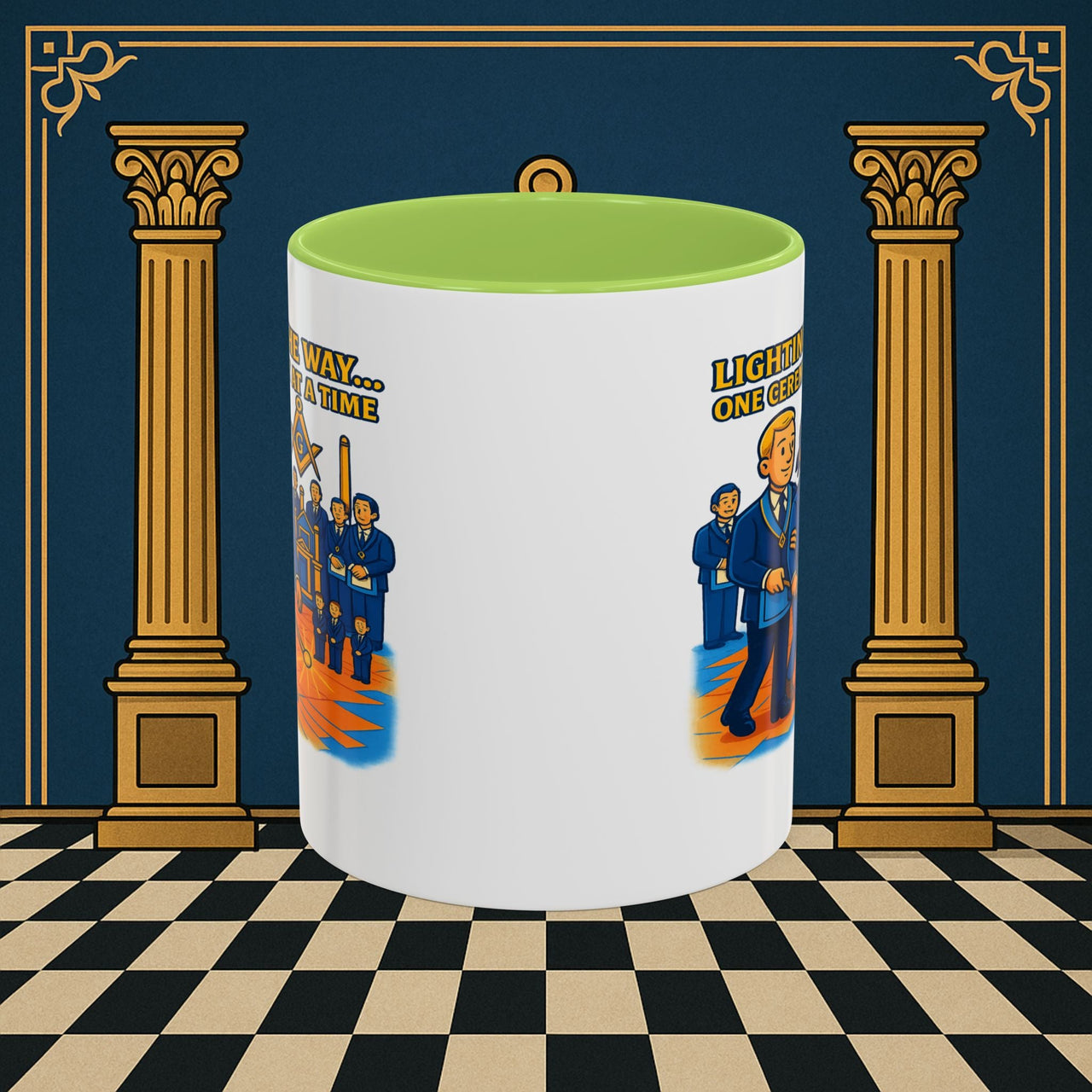Masonic Mugs - Illuminated Brotherhood - Senior Deacon Printify