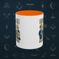 Masonic Mugs Ready to Go – Hang In There! (Accent Coloured 11oz Mug) Printify