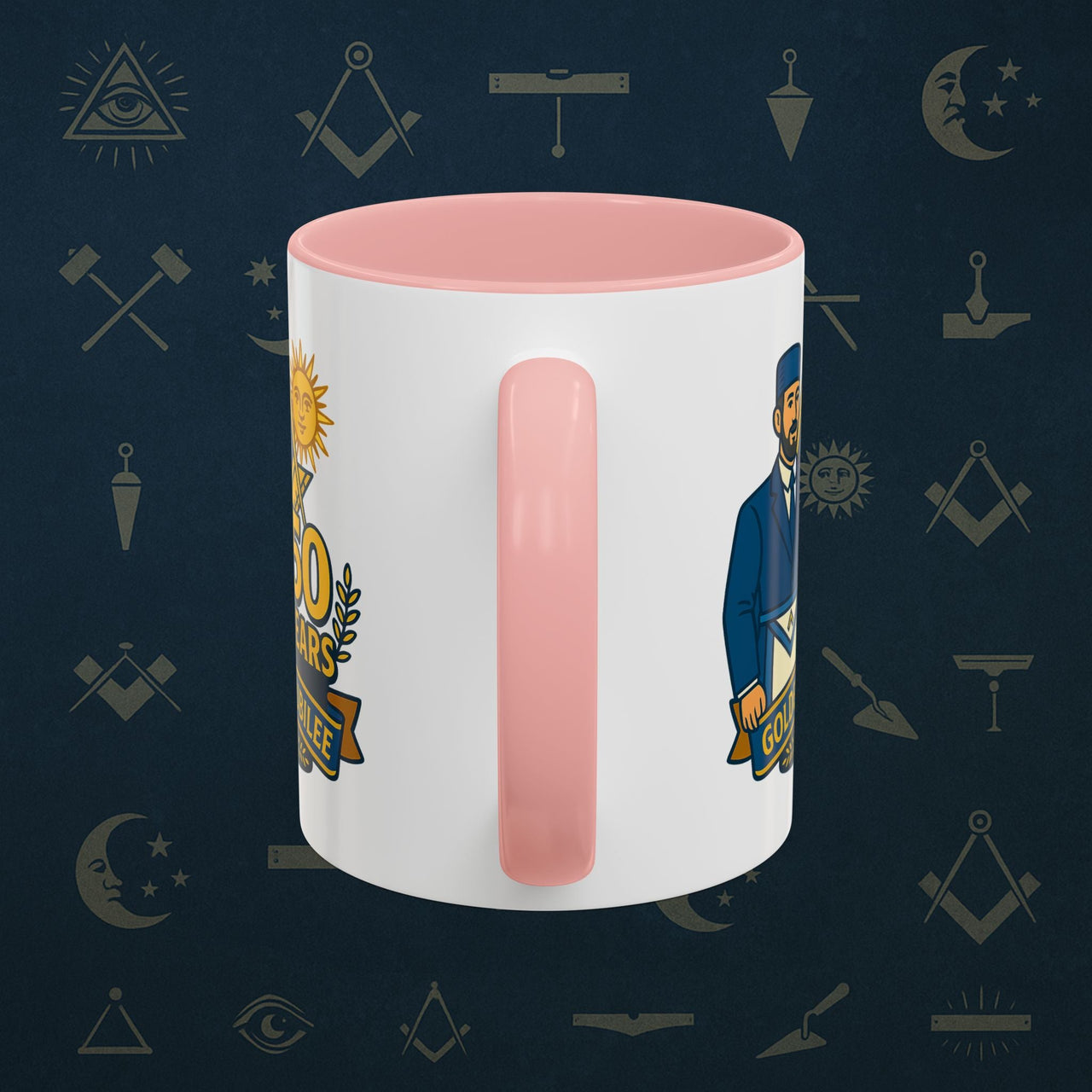 Masonic Mugs - Masonic Golden Jubilee - 50 years anniversary Printify