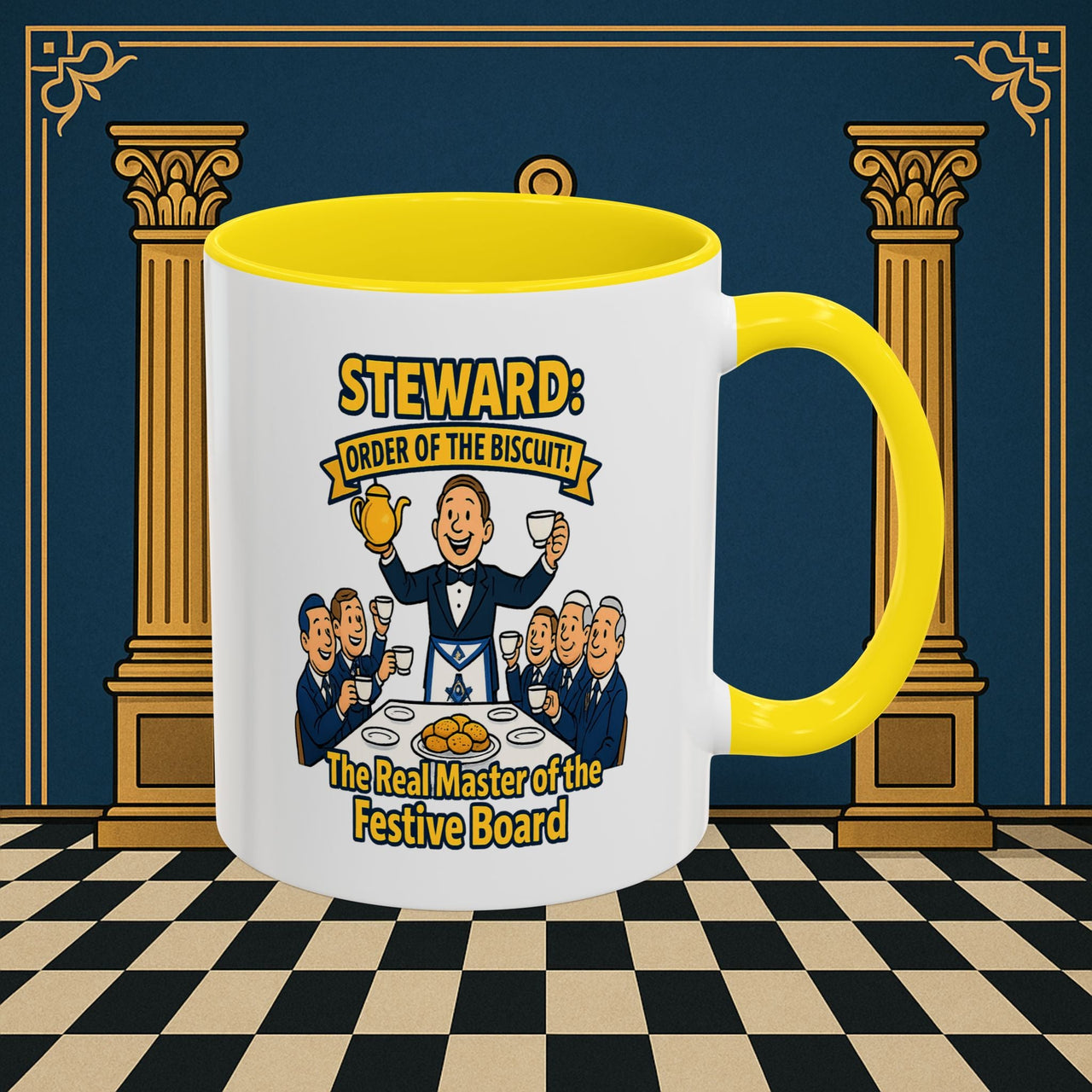 Masonic Mugs - Masonic Tea Party - Steward Printify
