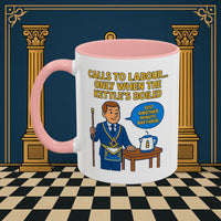 Masonic Mugs - Masonic Tea Break: Fraternal Humor in Comic Book Style, Junior Warden Printify