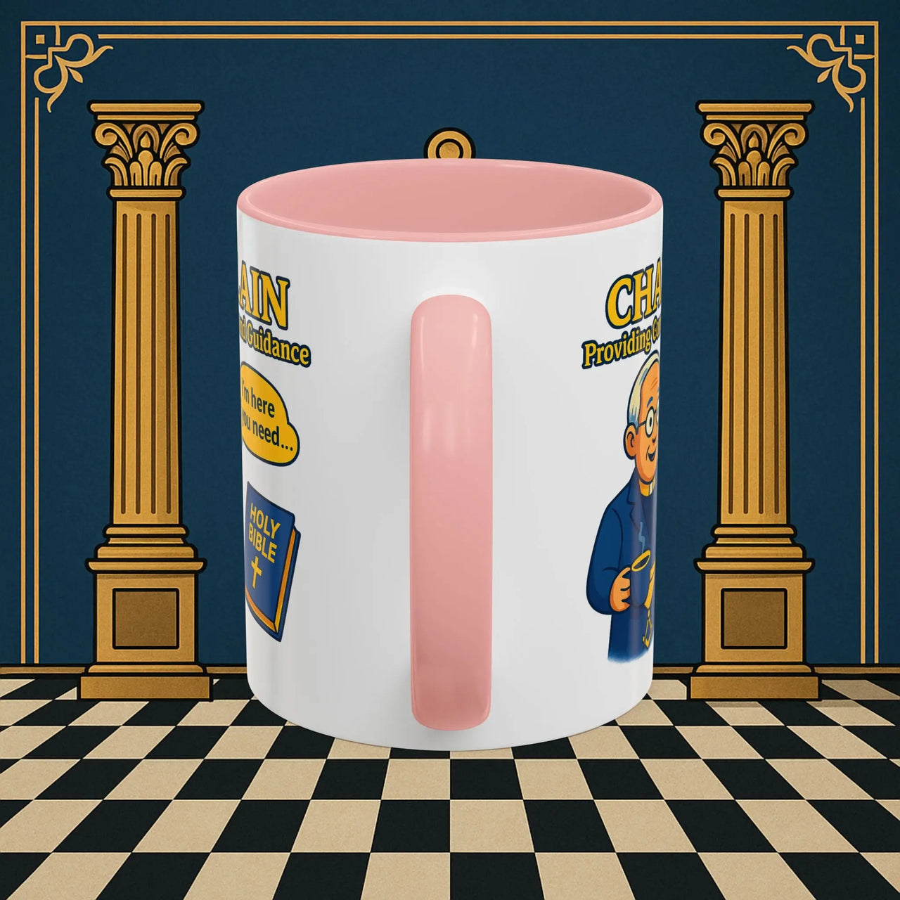 Masonic Mugs Ready to Go - Comfort in Faith - Chaplain Printify